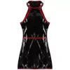 Seductive Leather-Like Hip Skirt Sheath Dress - Image 5